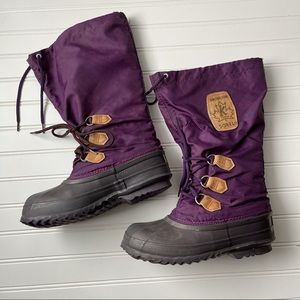 Sorel Snowlion Purple Snowboots Size 8